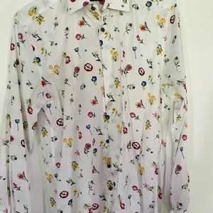 Dress shirt with flowers